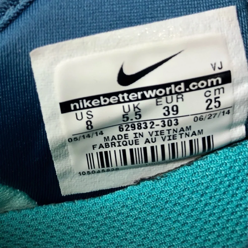 Nike Free TR Fit 4 blue running shoes women’s 8